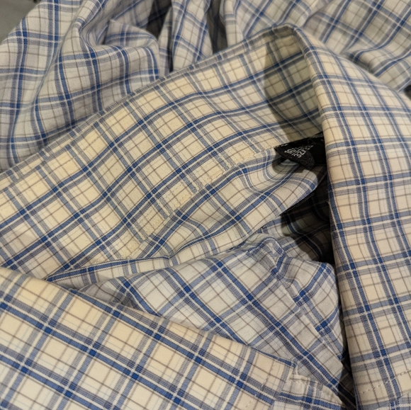 Hugo Boss Men's Blue Checkered Shirt Size 32/33 - Picture 8 of 9